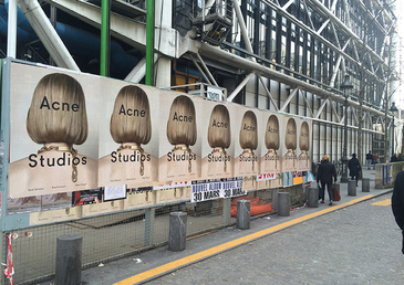 Acne défile à Beaubourg et dans Paris