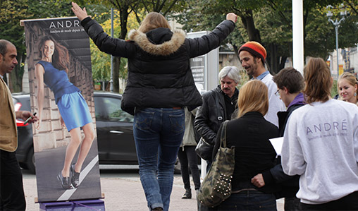 L'invitation à suivre la ligne d'André