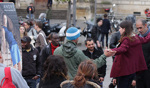 L'invitation à suivre la ligne d'André