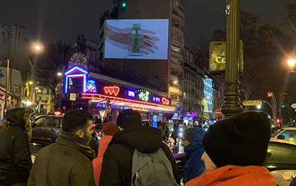 Une projection qui hydrate Paris