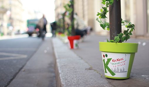 Kickers installe des jardins à Paris