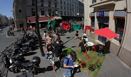 Kickers installe des jardins à Paris