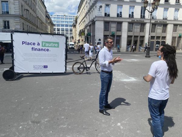 Make way for other finance... on the Place de la Bourse