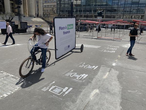 Make way for other finance... on the Place de la Bourse