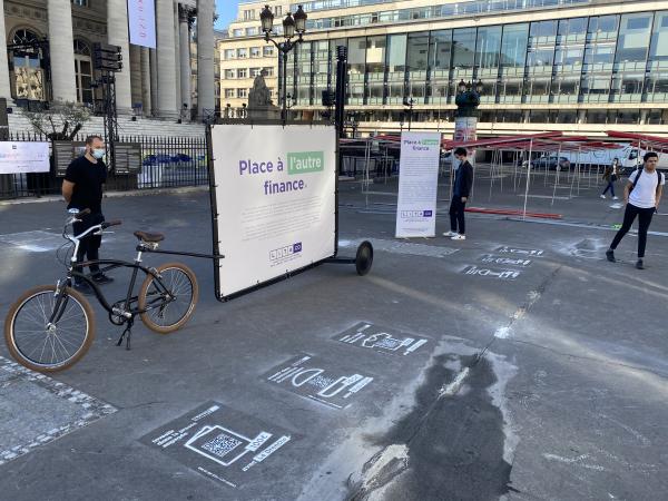 Make way for other finance... on the Place de la Bourse