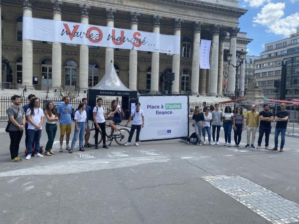 Make way for other finance... on the Place de la Bourse