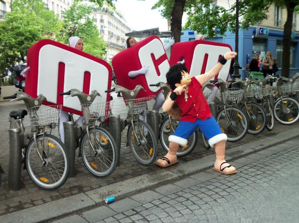 Le manga préféré des français en taille réelle dans Paris !