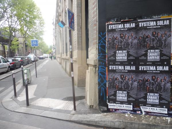 Systema Solar au Cabaret Sauvage avec l'Affichage Sauvage
