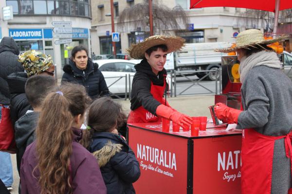 Naturalia adore la rue quand il s'agit de campagne événementiel