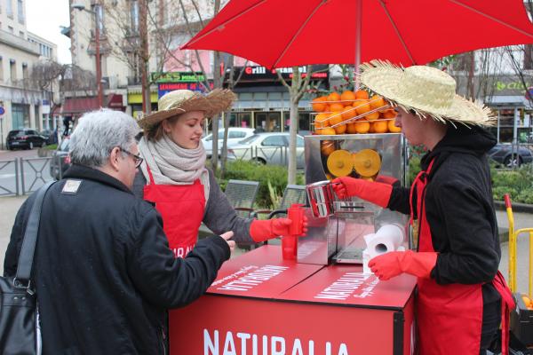 Naturalia adore la rue quand il s'agit de campagne événementiel
