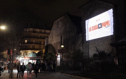 Les héros de La Casa de Papel s'emparent des murs de Paris
