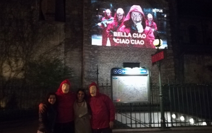 Les héros de La Casa de Papel s'emparent des murs de Paris
