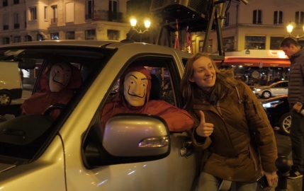 Les héros de La Casa de Papel s'emparent des murs de Paris