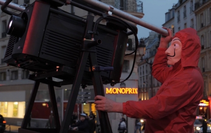 Les héros de La Casa de Papel s'emparent des murs de Paris
