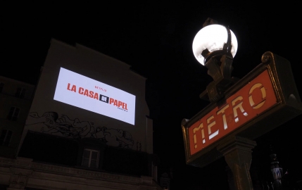 Les héros de La Casa de Papel s'emparent des murs de Paris