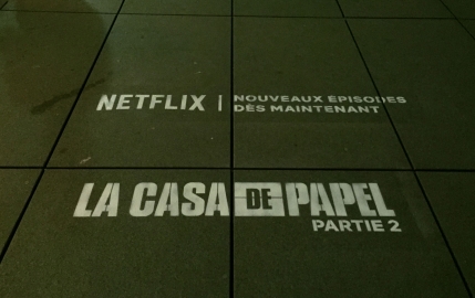 Les héros de La Casa de Papel s'emparent des murs de Paris