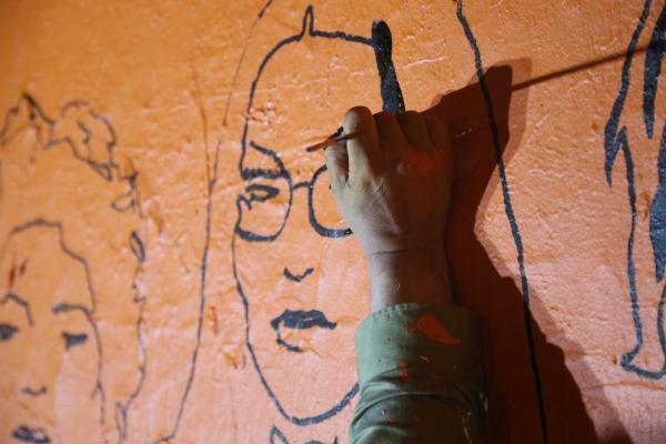 Trois grandes fresques murales format XXL exposées en plein cœur de Paris