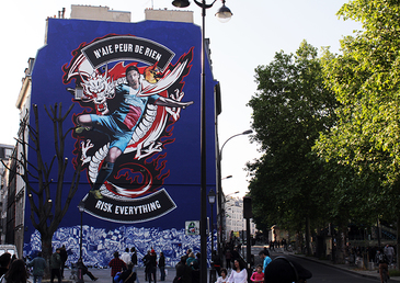 Une fresque célébrant Zlatan Ibrahimovic, une œuvre unique !