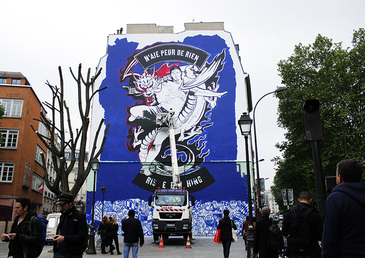 Une fresque célébrant Zlatan Ibrahimovic, une œuvre unique !