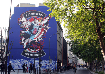 Une fresque célébrant Zlatan Ibrahimovic, une œuvre unique !