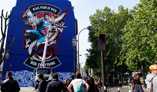 Une fresque célébrant Zlatan Ibrahimovic, une œuvre unique !