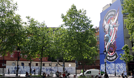 Une fresque célébrant Zlatan Ibrahimovic, une œuvre unique !