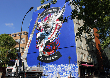 Une fresque célébrant Zlatan Ibrahimovic, une œuvre unique !