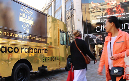 Paco Rabanne marks the launch of its Million fragrance range with a national Street Marketing campaign