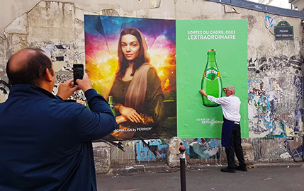 Perrier, a sparkling Mona Lisa