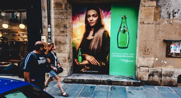 Perrier, a sparkling Mona Lisa
