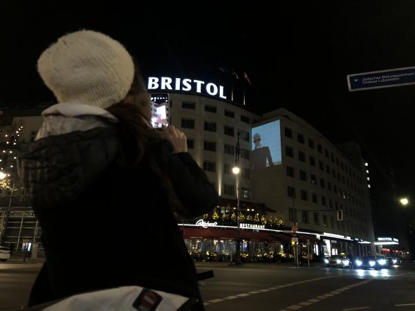 Saint-Laurent parades on the most important European facades