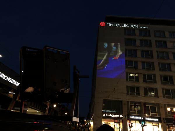 Saint-Laurent parades on the most important European facades