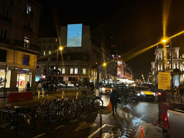 Saint-Laurent parades on the most important European facades