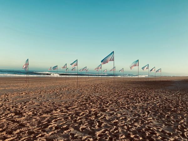 The horizon underlines the infinite with Saint Laurent