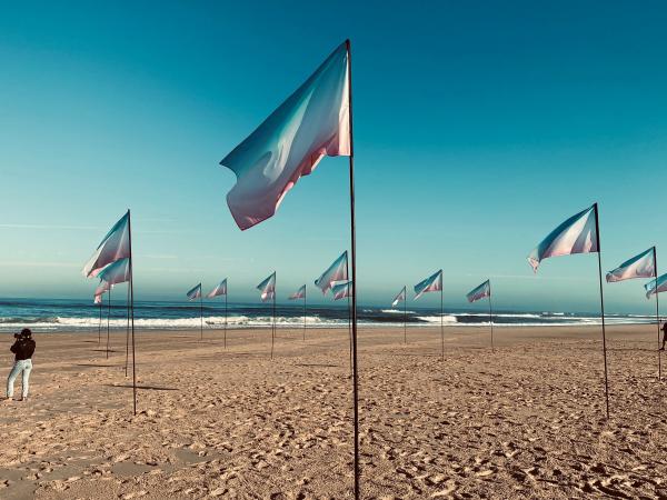 The horizon underlines the infinite with Saint Laurent