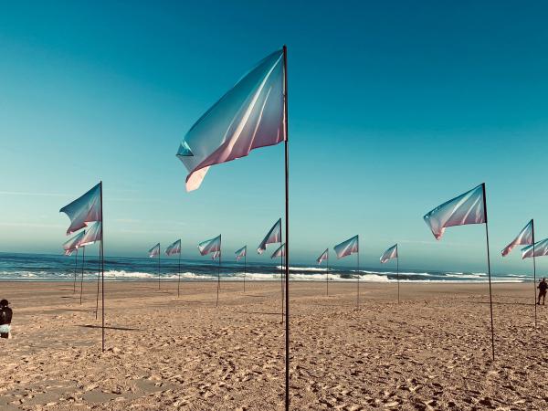 The horizon underlines the infinite with Saint Laurent