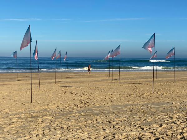 The horizon underlines the infinite with Saint Laurent