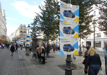 La rue : une aire de jeu pour Skoda