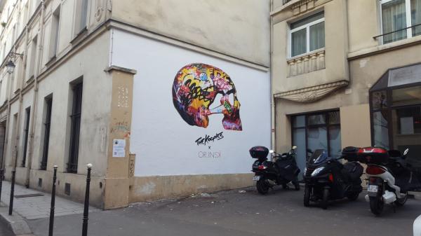 Le crane arty de Paris pour une marque trendy
