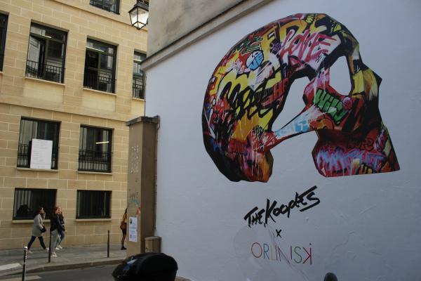 Le crane arty de Paris pour une marque trendy