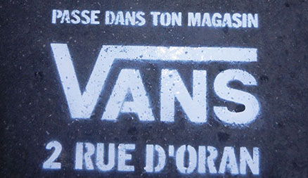 Suivez Vans à la trace