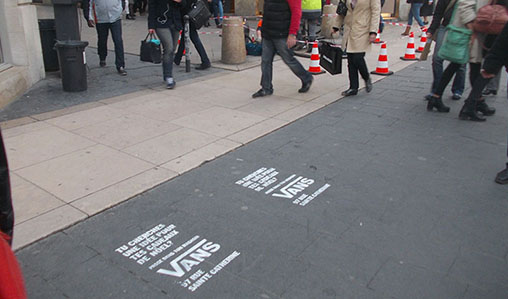 Suivez Vans à la trace